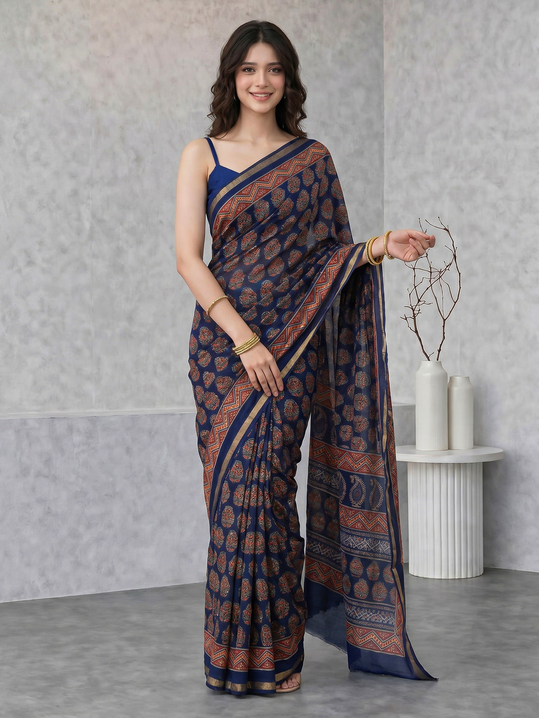 Printed Art Silk Saree