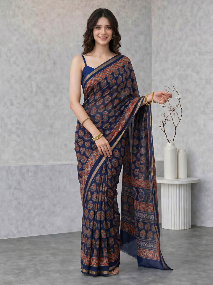 Printed Art Silk Saree