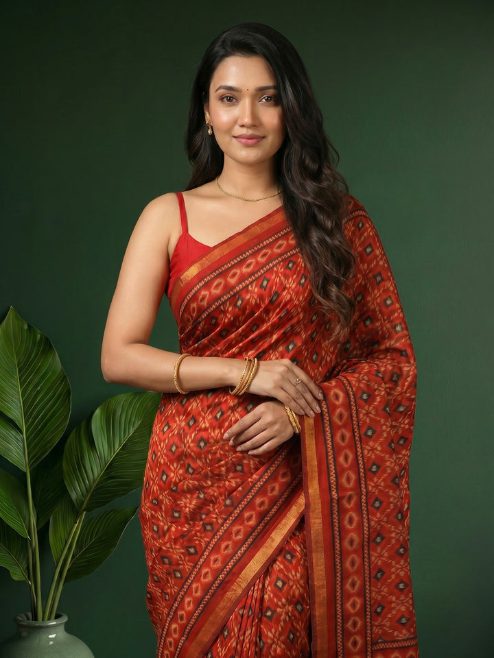 Printed Art Silk Saree