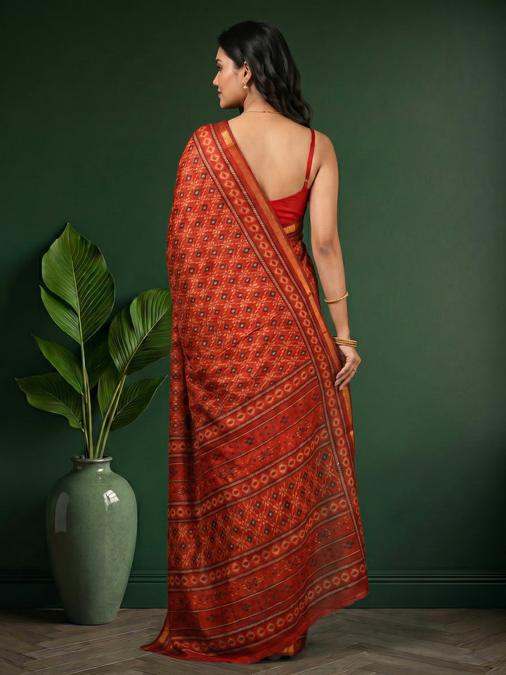 Printed Art Silk Saree