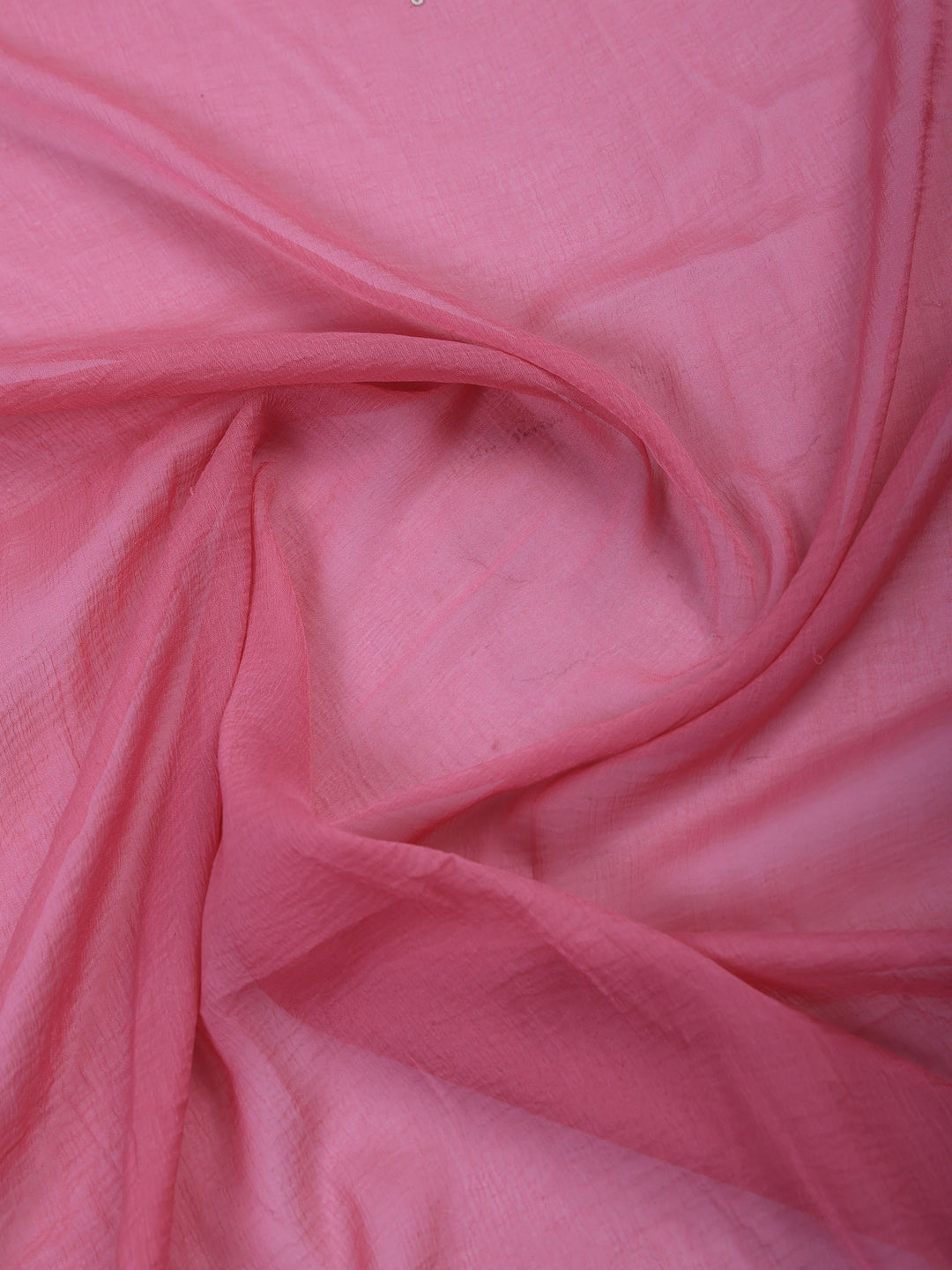Peach Muslin Embroidered Unstitched Dress Material