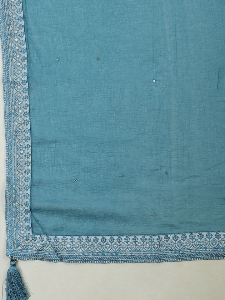 Firozee Muslin Embroidered Unstitched Dress Material