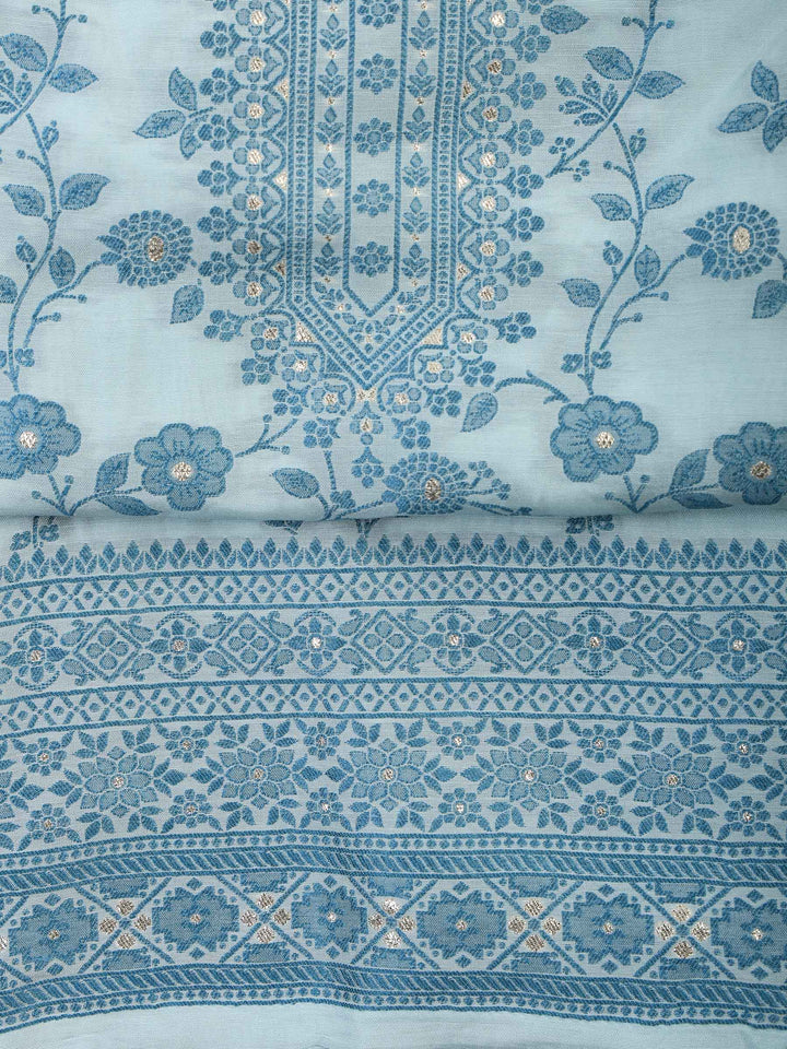 Firozee Muslin Embroidered Unstitched Dress Material