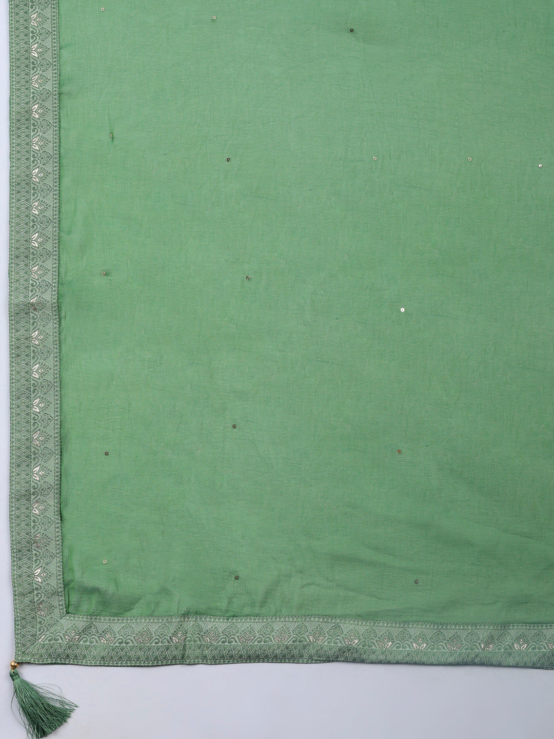 Aqua Green Woven Unstitched Meena Bazaar