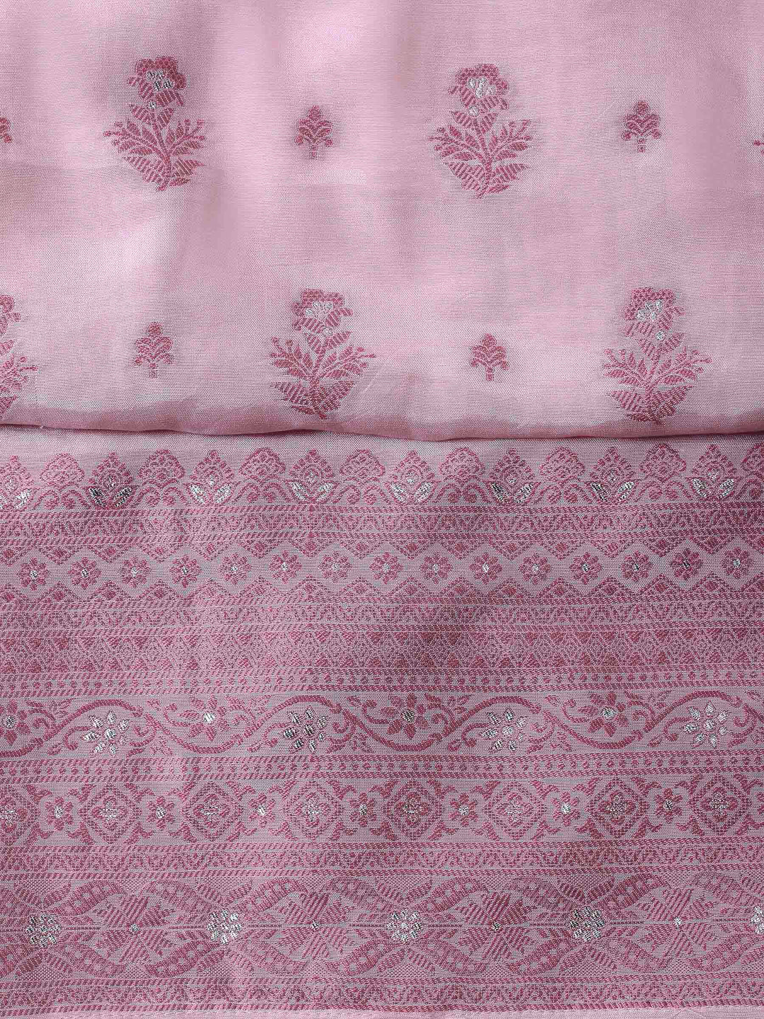 Peach Woven Unstitched Meena Bazaar