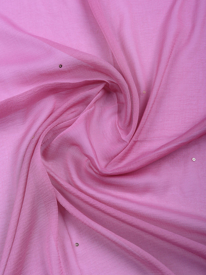 Pink Woven Unstitched Meena Bazaar