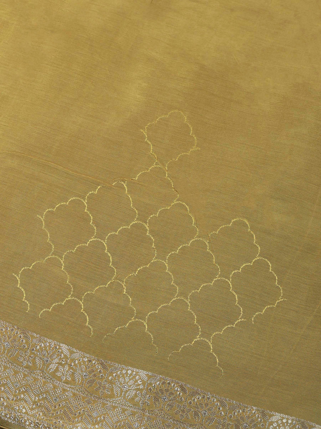 Mustard Woven Unstitched Meena Bazaar