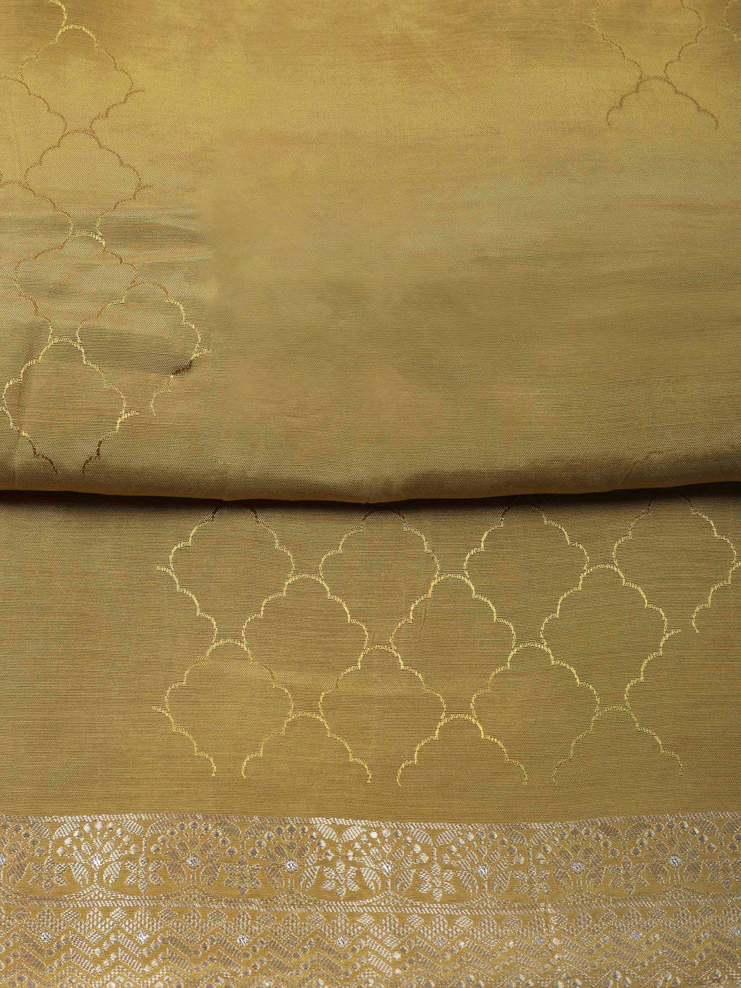 Mustard Woven Unstitched Meena Bazaar