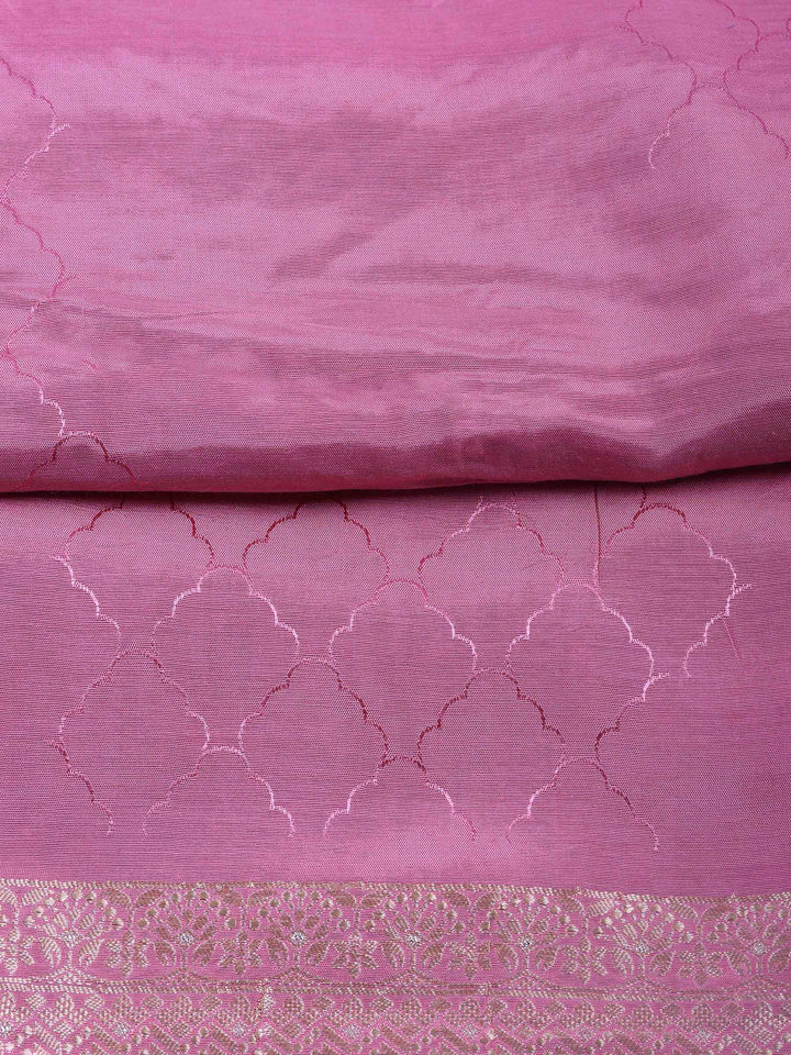 Pink-Lavender Woven Unstitched Meena Bazaar