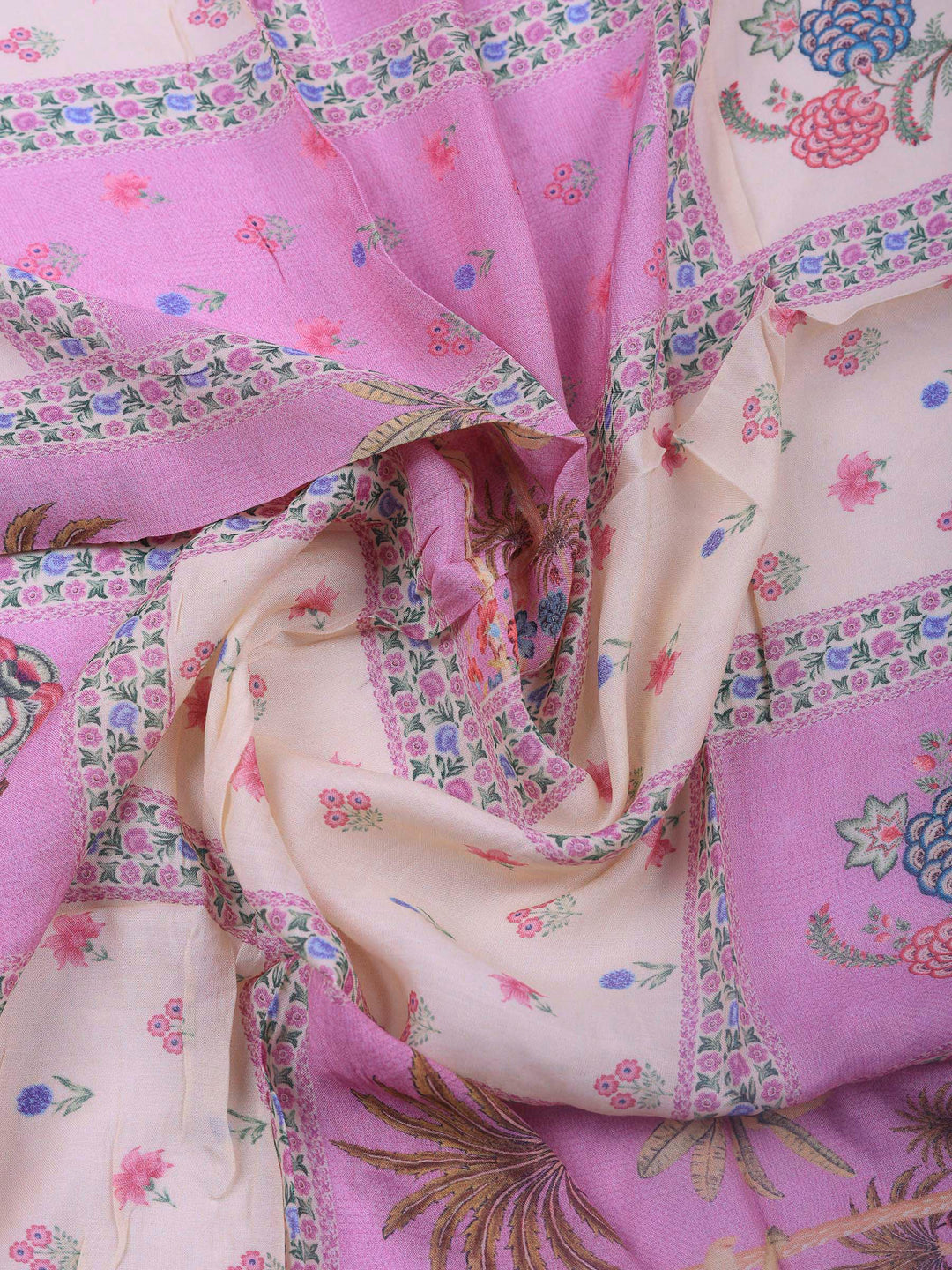 Pink-Lavender Woven Unstitched Meena Bazaar