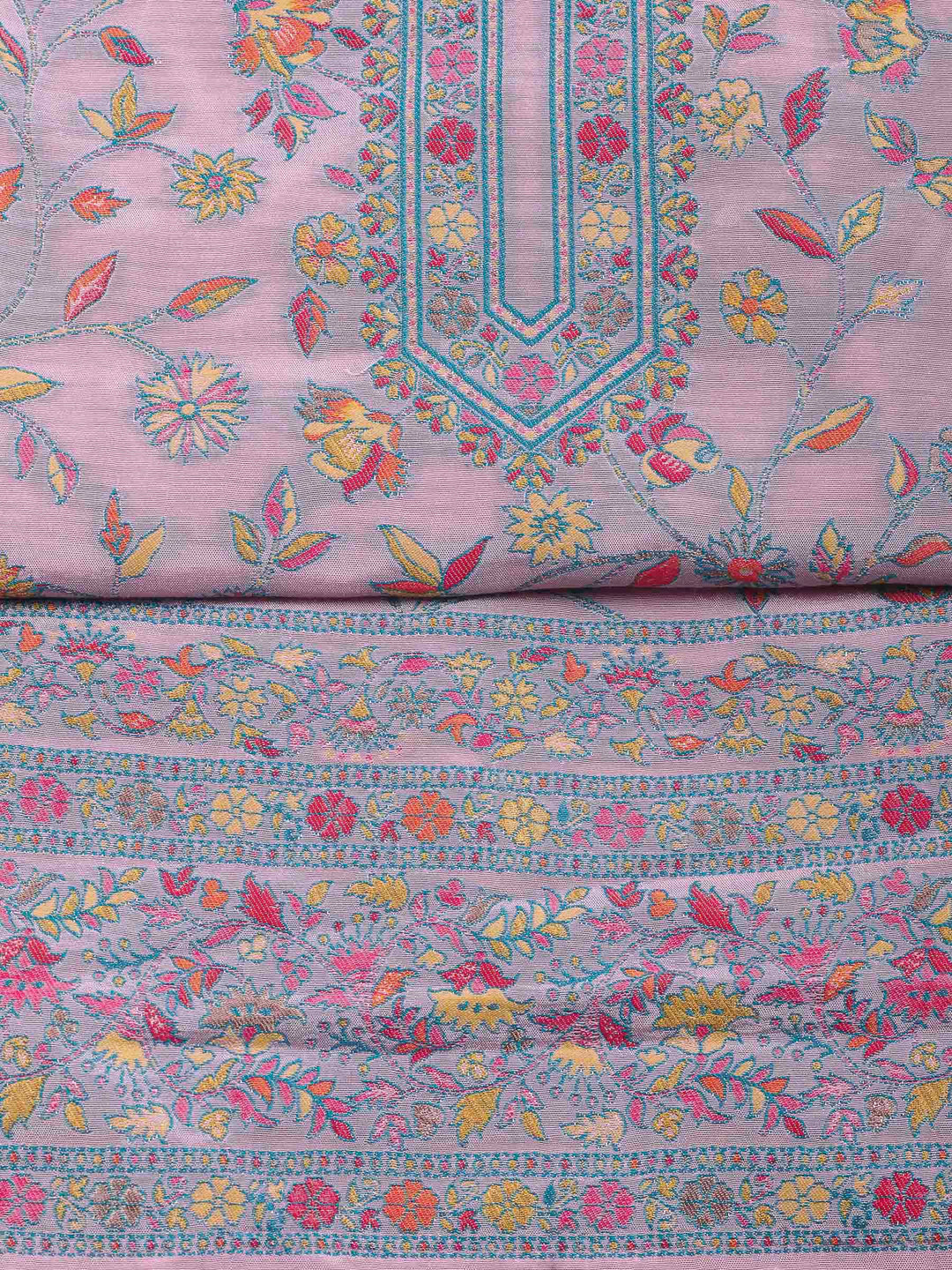 Mauve Muslin Woven Unstitched Dress Material