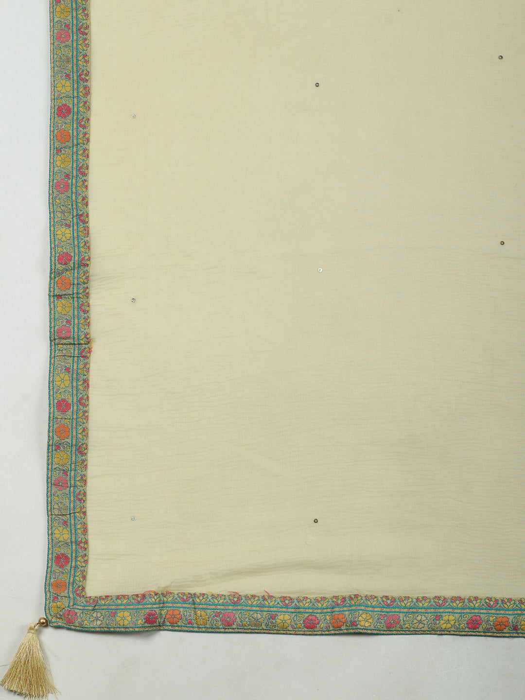 Yellow Muslin Woven Unstitched Dress Material