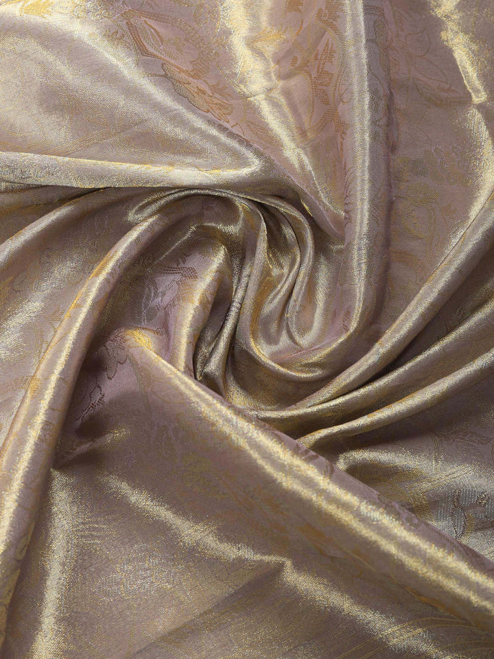 Lavender Embroidered Art Silk Saree