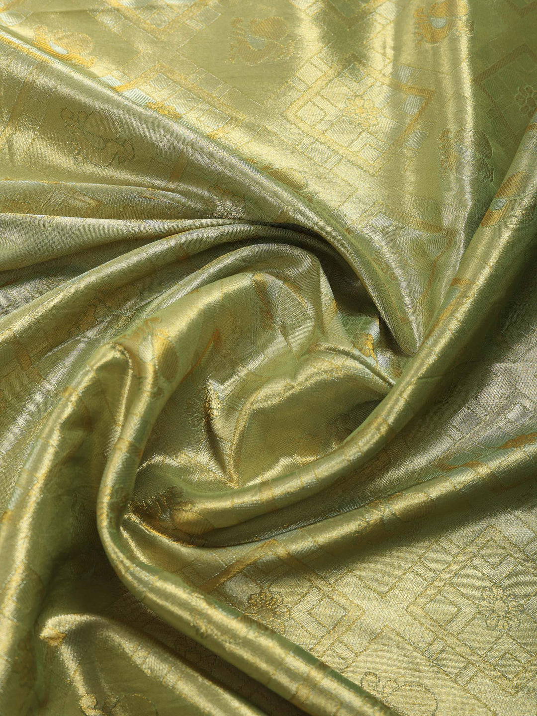 Mehndi Embroidered Art Silk Saree