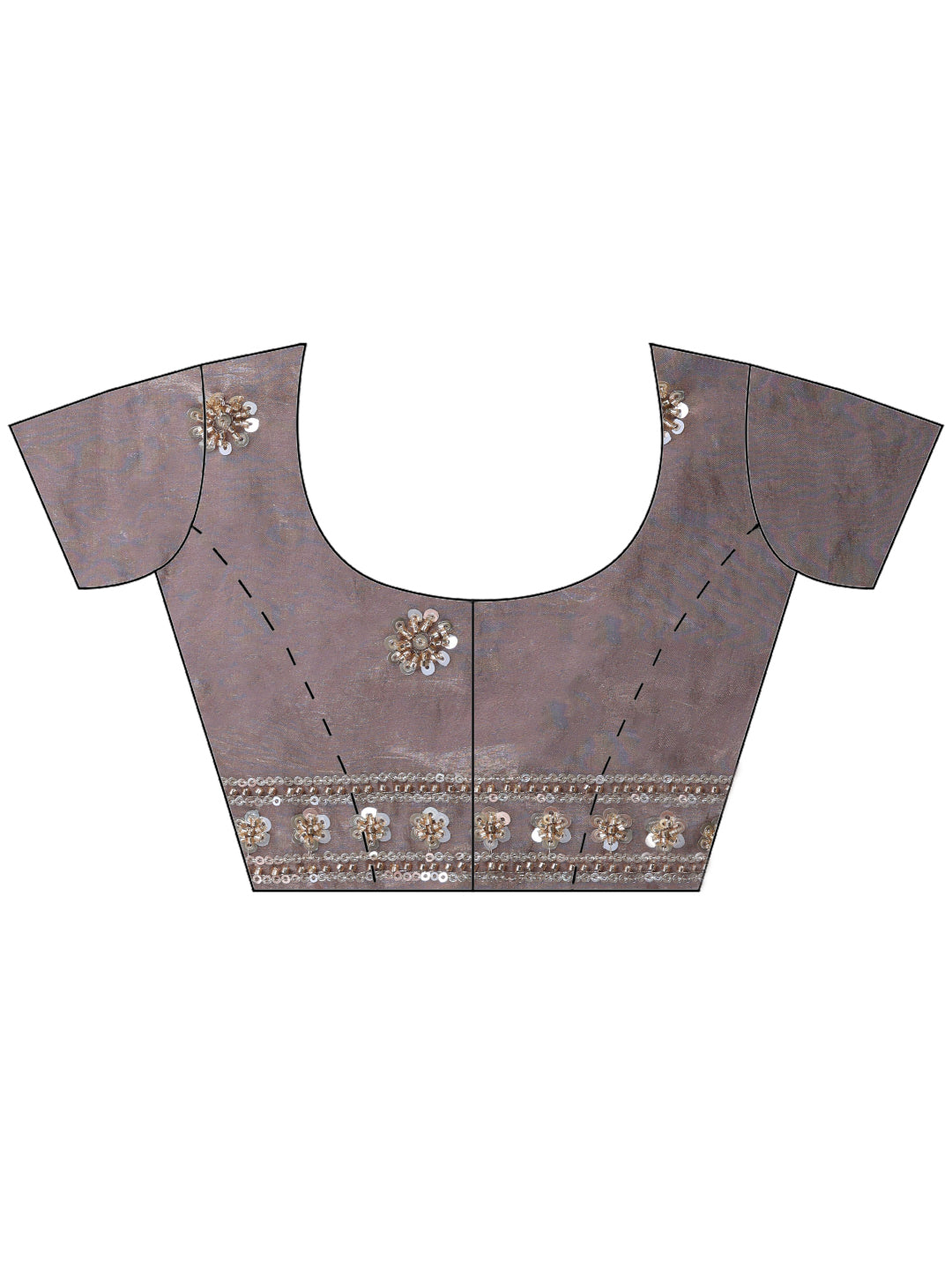 Onion Pink Embroidered Tissue Saree