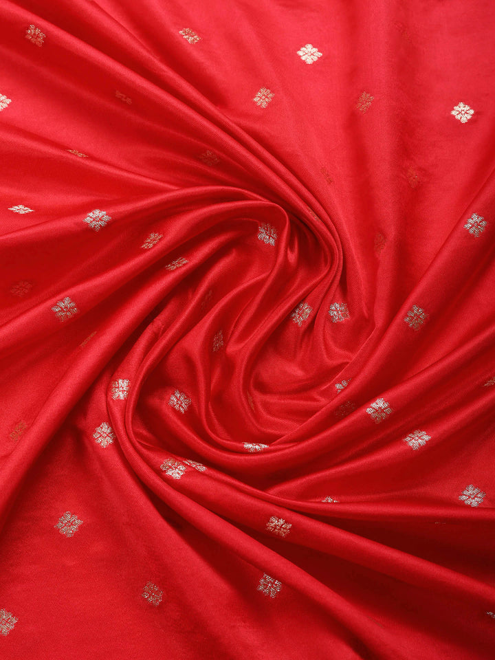 Rani Embroidered Satin Saree
