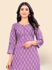 Printed Cotton Kurta Set