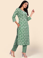 Printed Cotton Kurta Set