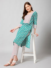 Printed Cotton Kurta Set