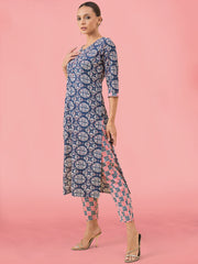 Printed Cotton Kurta Set