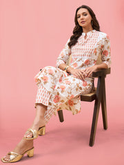 Printed Cotton Kurta Set