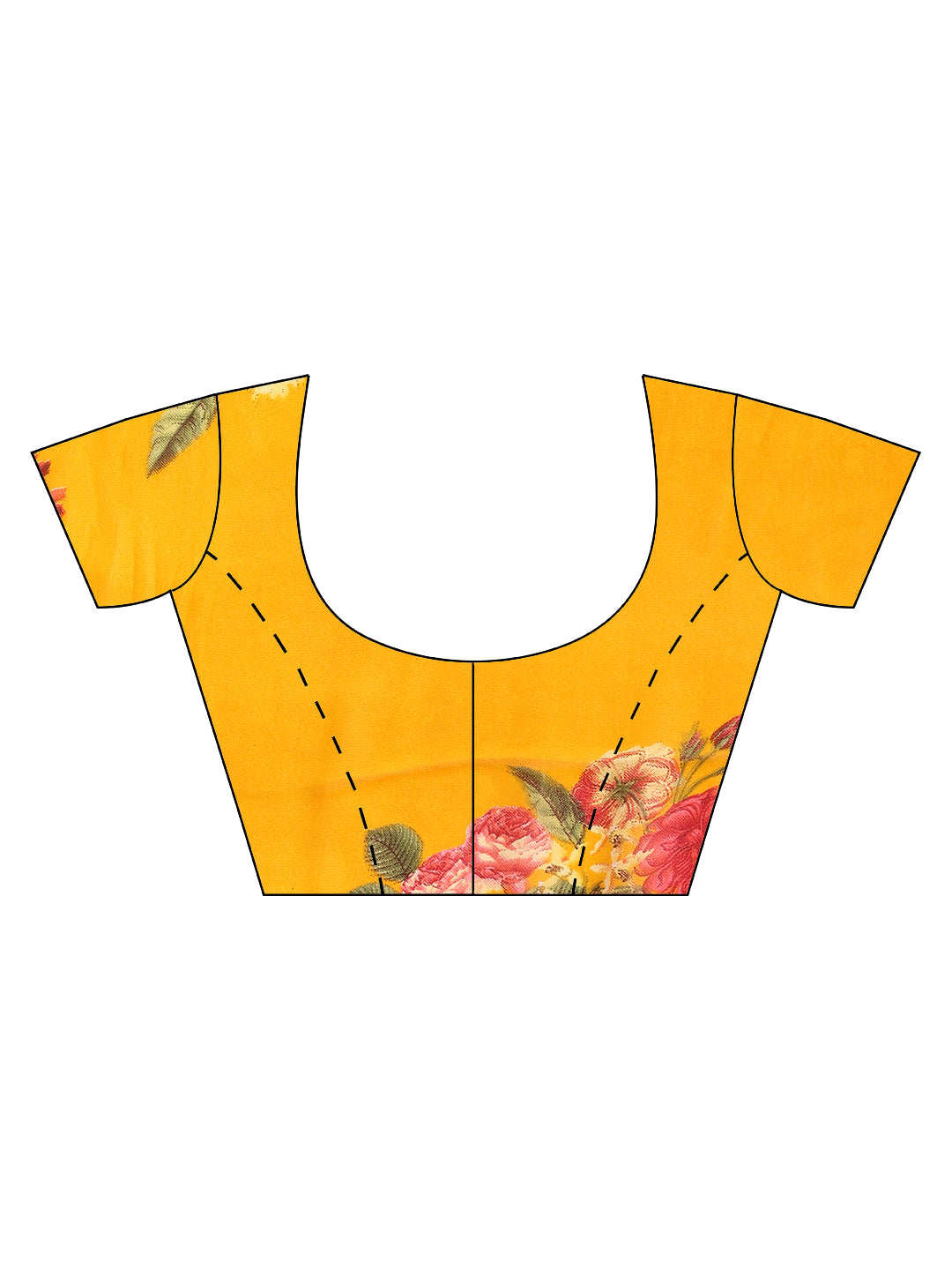Floral Printed Georgette Saree