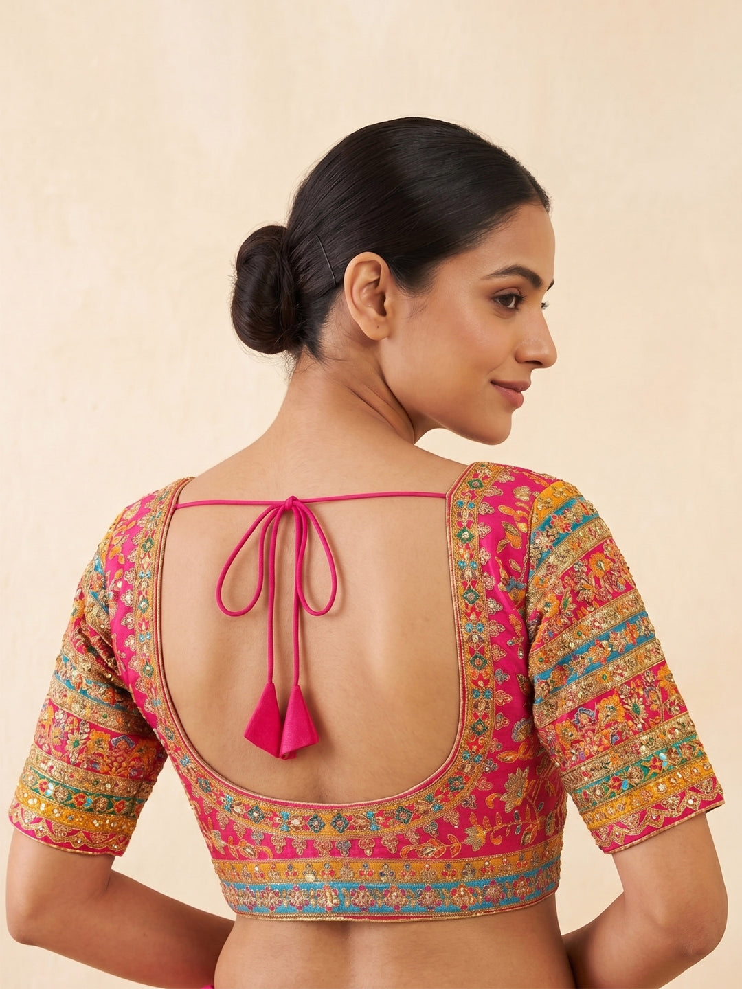 Premium Rani Embroidery Viscose Blouse Piece