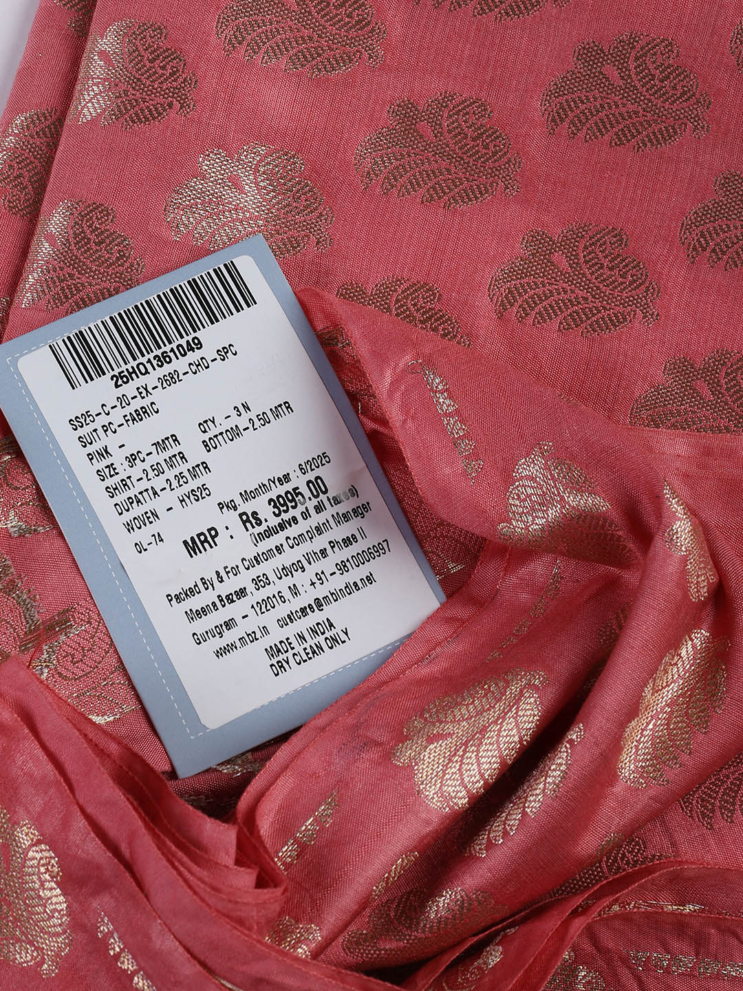 Banarasi Chanderi Unstitched Suit With Dupatta