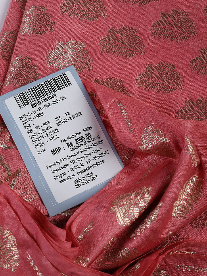 Banarasi Chanderi Unstitched Suit With Dupatta