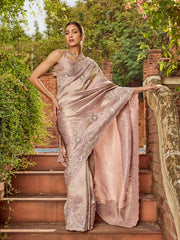 Sequins Embroidered Banarasi Saree