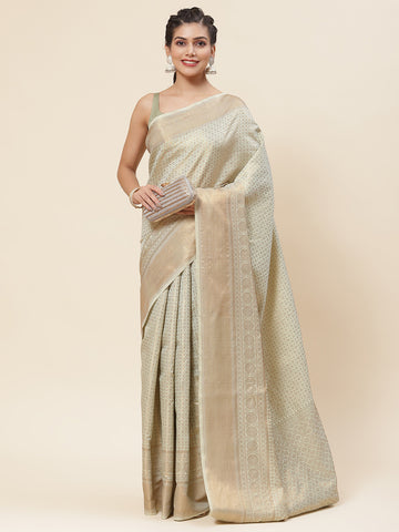 Zari Jaal Woven Cotton Saree