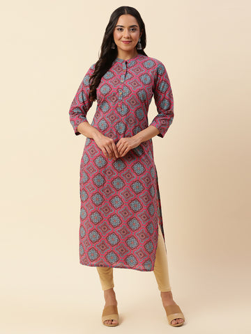 Printed Cotton Kurta