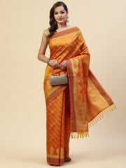 Stone Booti Cotton Woven Saree