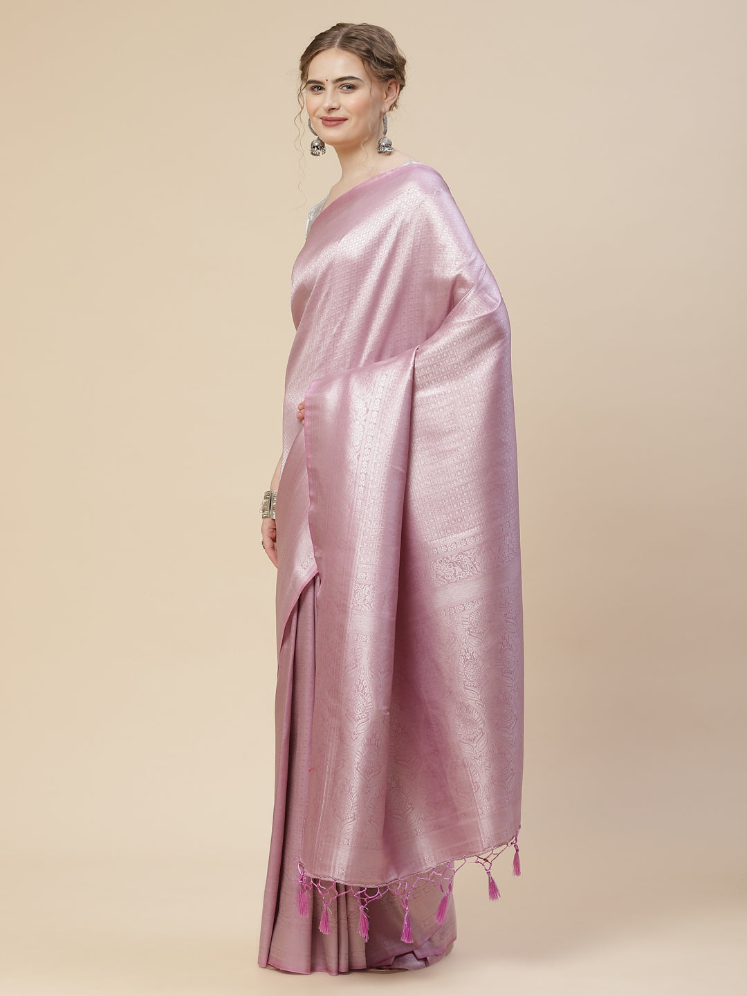 Zari Jaal Art Handloom Woven Saree