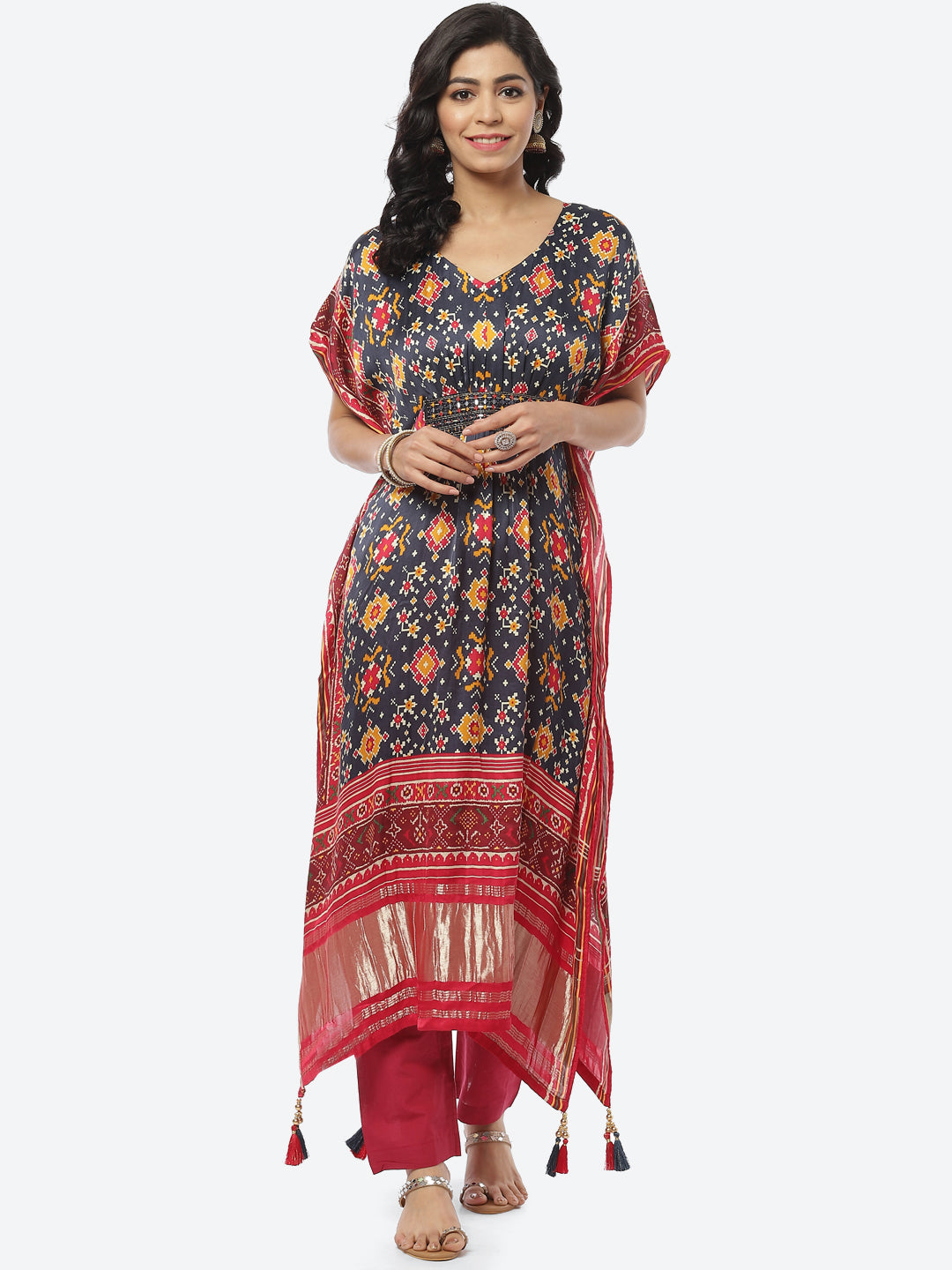 Printed Kaftan Kurta