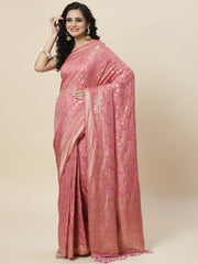 Gota Work Banarasi Woven Saree
