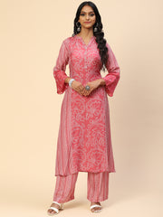 Printed Muslin Kurta With Pants