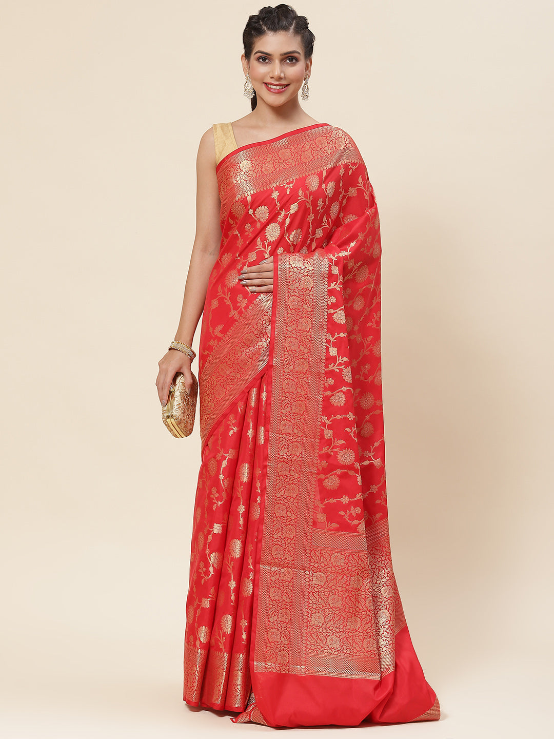 Floral Jaal Woven Cotton Saree