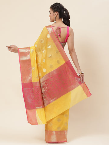 Zari Jaal Woven Cotton Saree