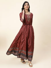 Printed Handloom Anarkali Kurta