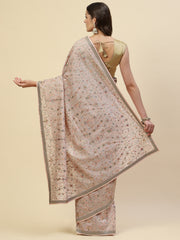 Resham Jaal Embroidered Georgette Saree