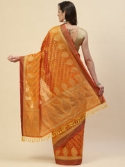 Stone Booti Cotton Woven Saree