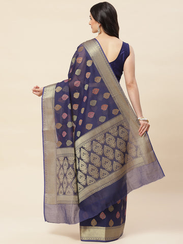 Zari Booti Woven Cotton Saree