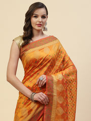 Stone Booti Cotton Woven Saree