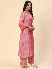 Printed Muslin Kurta With Pants