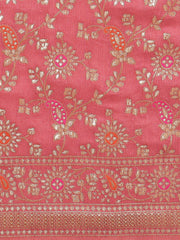 Gota Work Banarasi Woven Saree