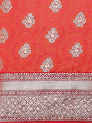Zari Border Booti Art Handloom Woven Saree