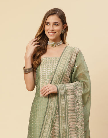 Embroidered Chanderi Suit Piece
