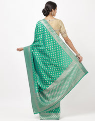 Banarasi Woven Silk  Saree with Embroidered