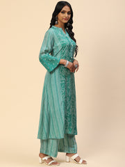 Printed Muslin Kurta With Pants